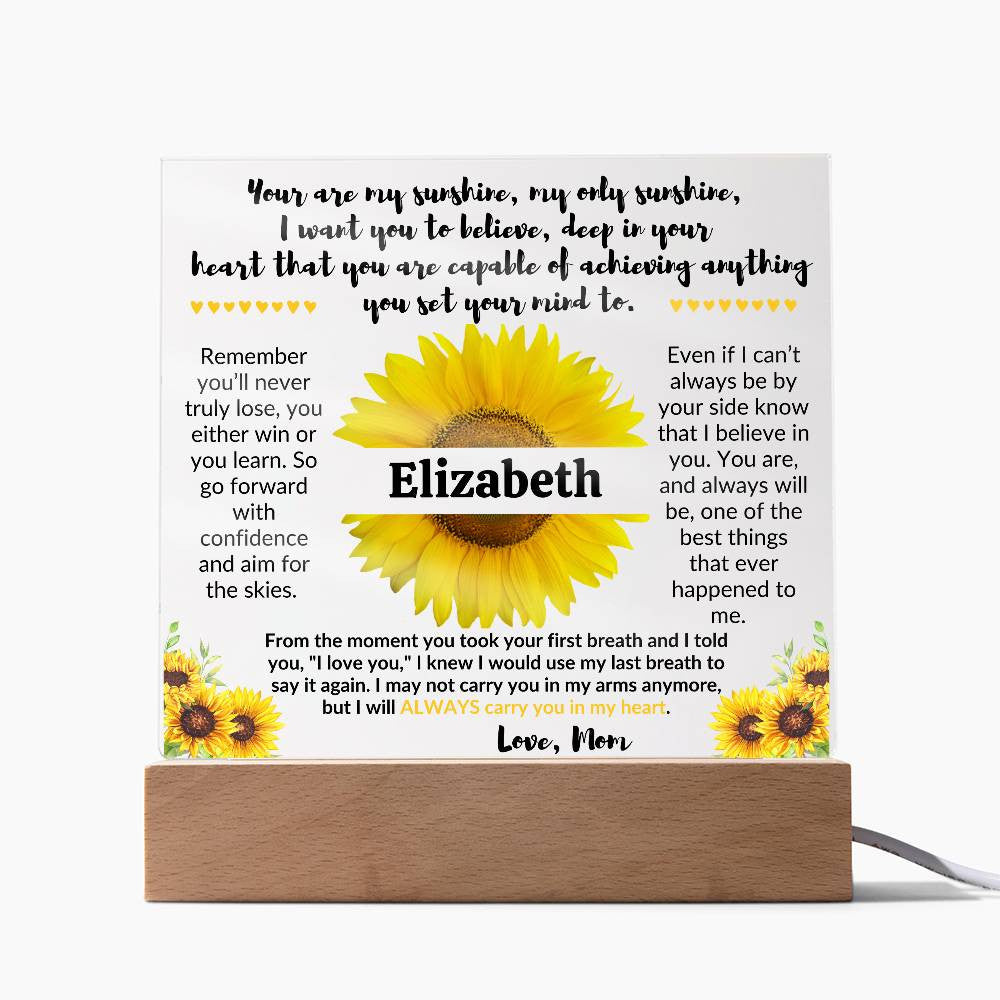 Daughter Personalized Gift Acrylic Plaque