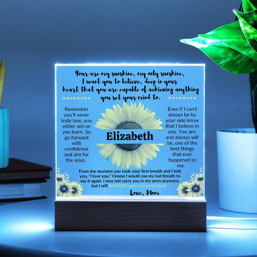 Daughter Personalized Gift Acrylic Plaque