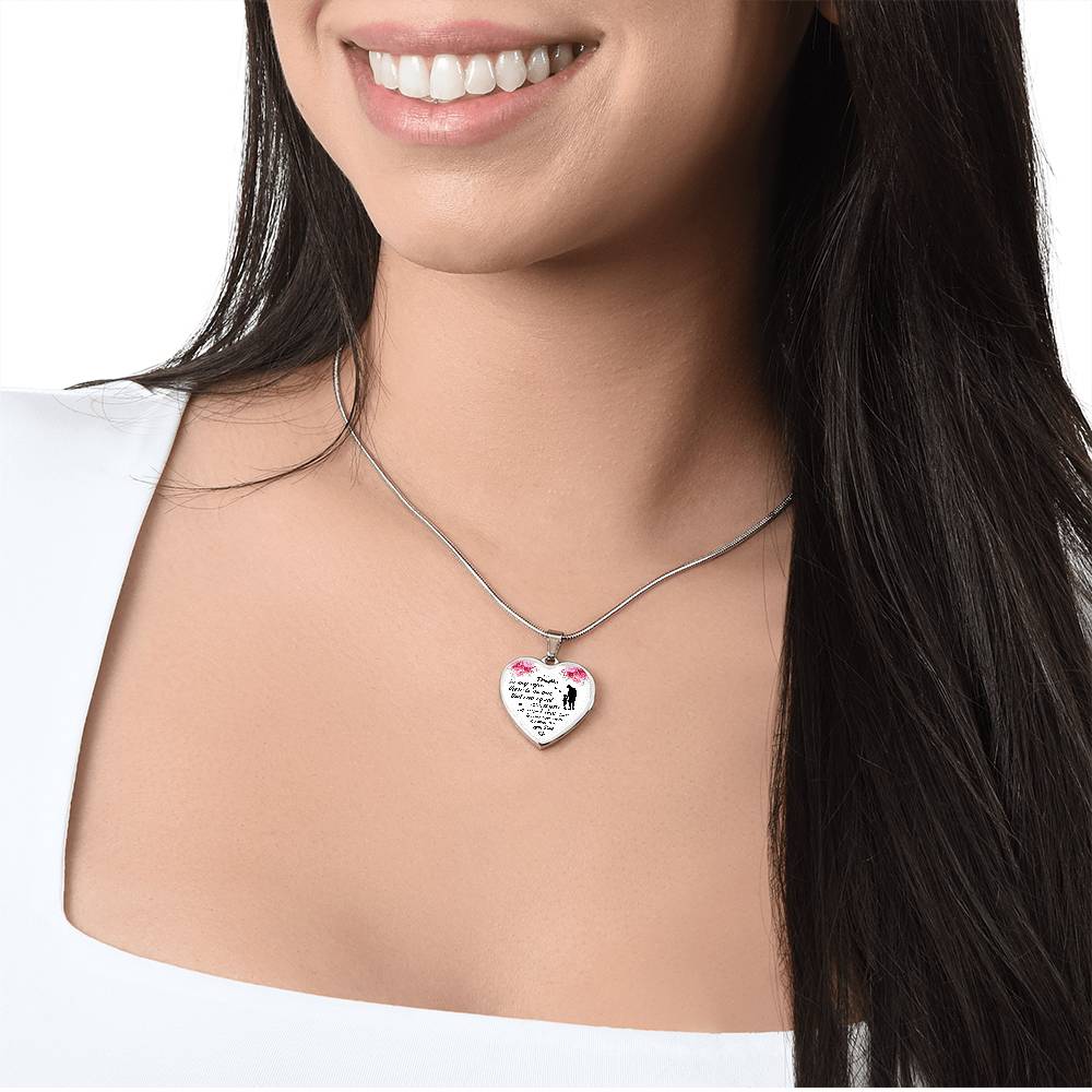 To My Daughter Heart Necklace