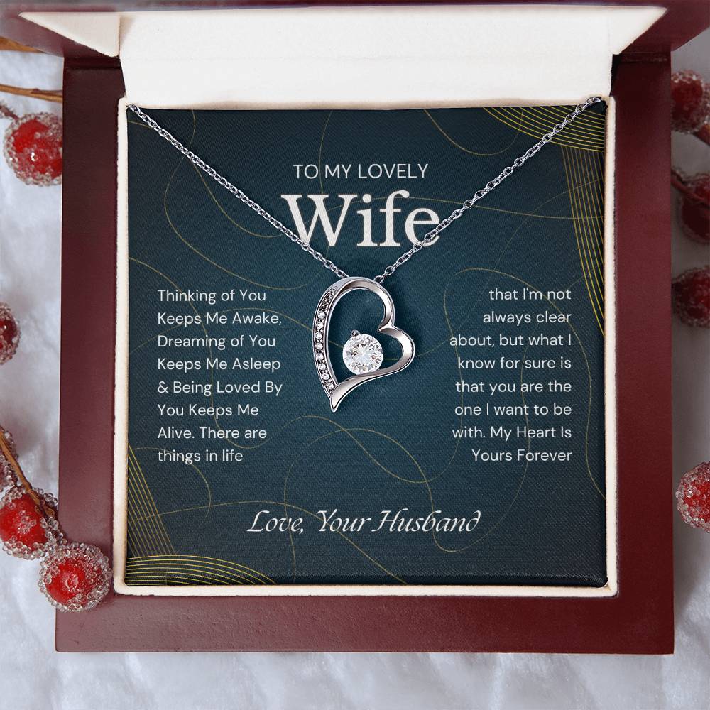 To My Lovely Wife Forever Love Necklace - Gifted Jewels