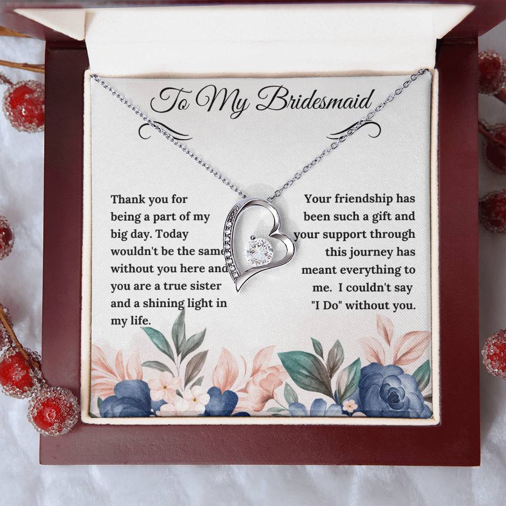 To My Bridesmaid Forever Love Necklace - Gifted Jewels