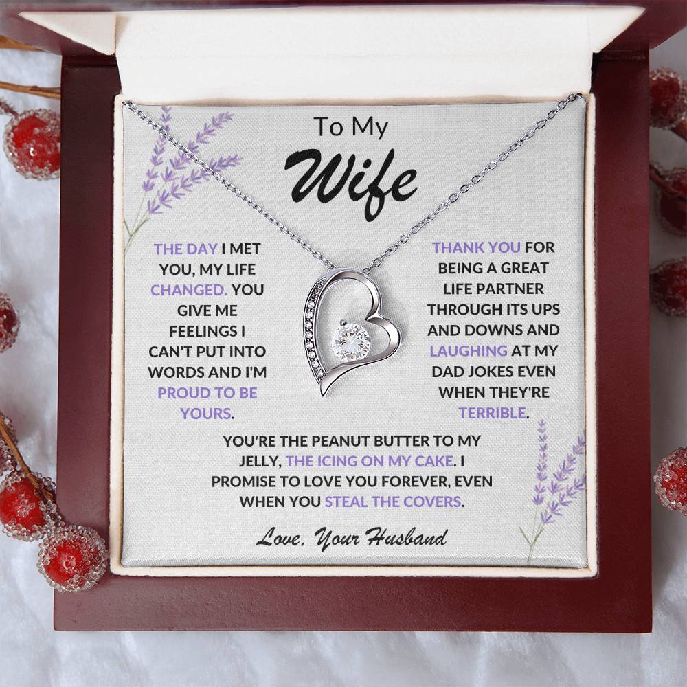 To My Wife Forever Love Necklace