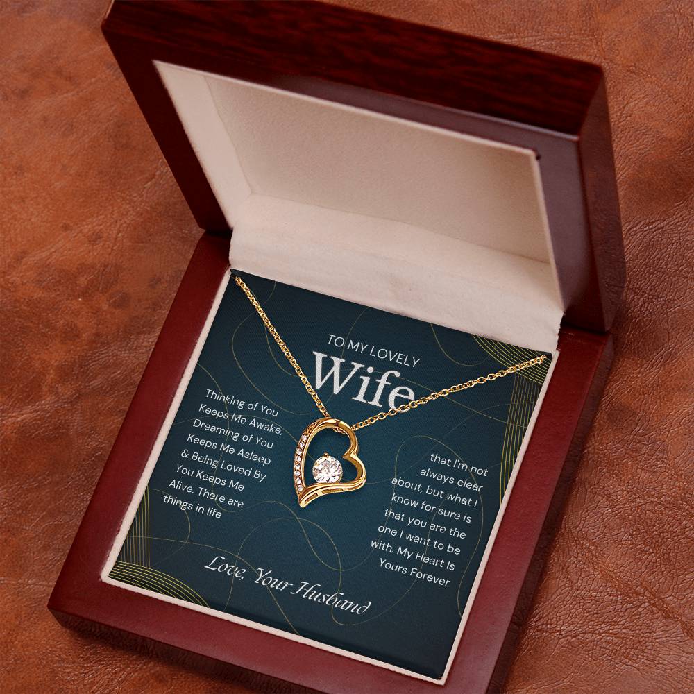 To My Lovely Wife Forever Love Necklace - Gifted Jewels