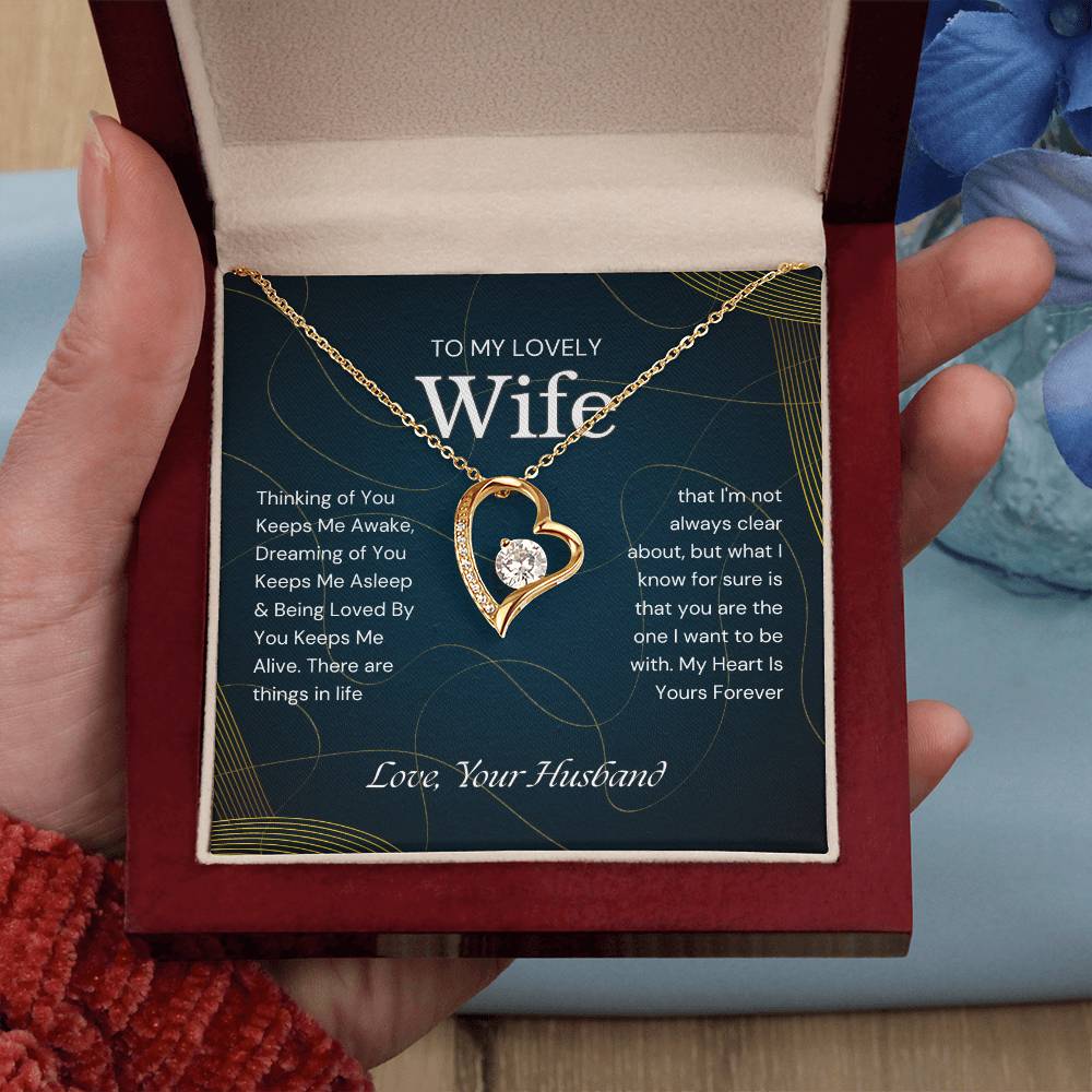 To My Lovely Wife Forever Love Necklace - Gifted Jewels