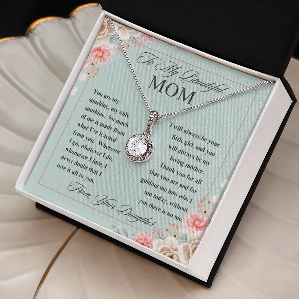 To My Beautiful Mom Eternal Hope Necklace - Gifted Jewels