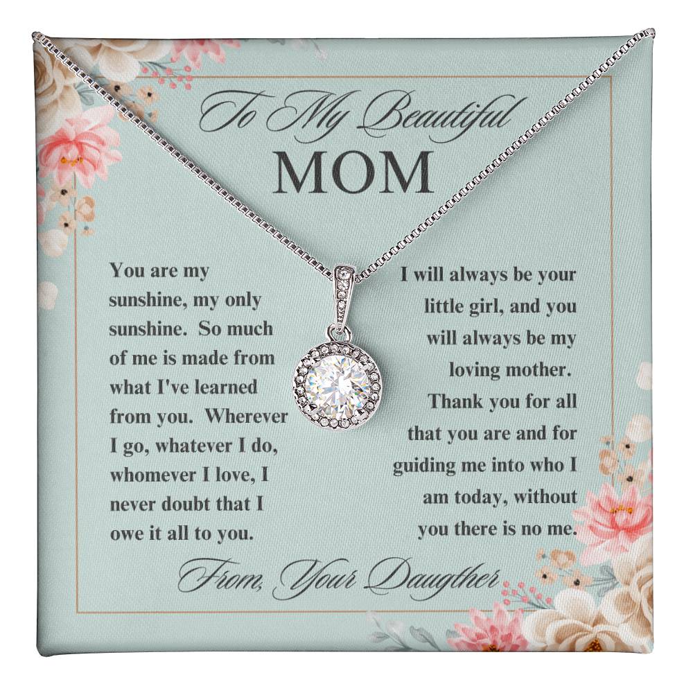 To My Beautiful Mom Eternal Hope Necklace - Gifted Jewels