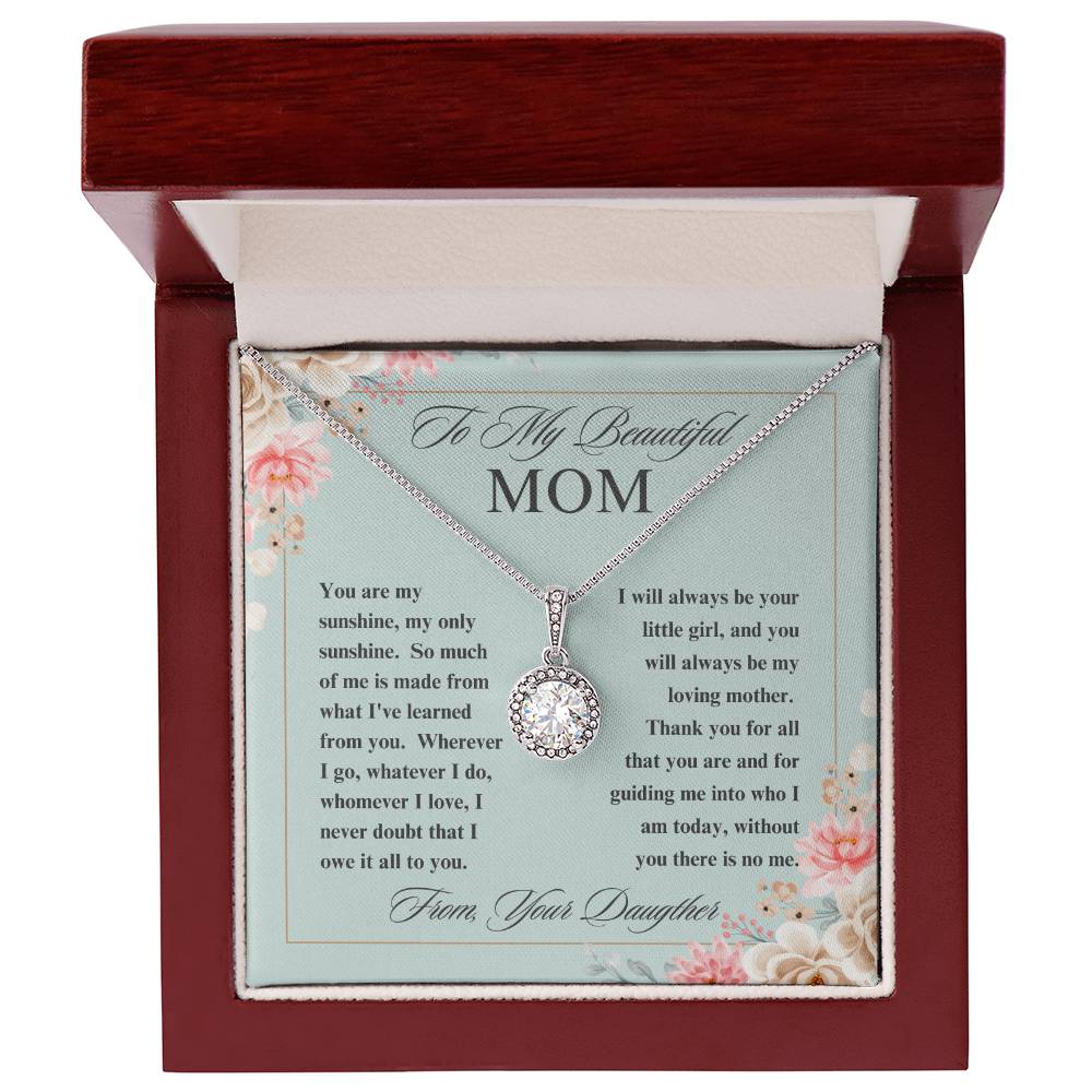 To My Beautiful Mom Eternal Hope Necklace - Gifted Jewels