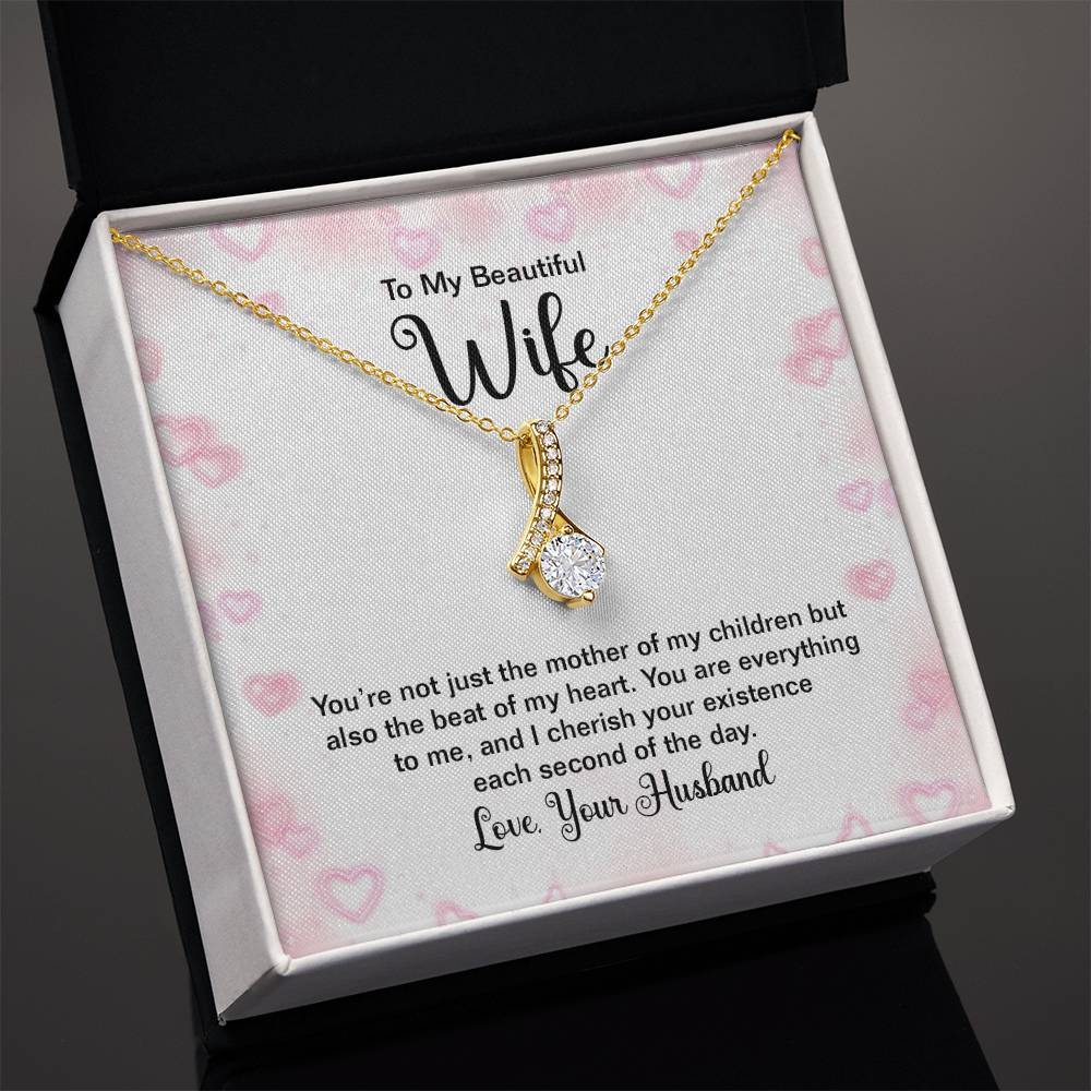 To My Beautiful Wife Alluring Beauty Necklace