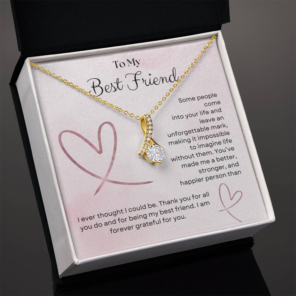 To My Best Friend Alluring Beauty Necklace - Gifted Jewels