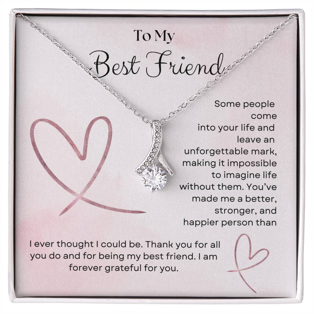 To My Best Friend Alluring Beauty Necklace - Gifted Jewels