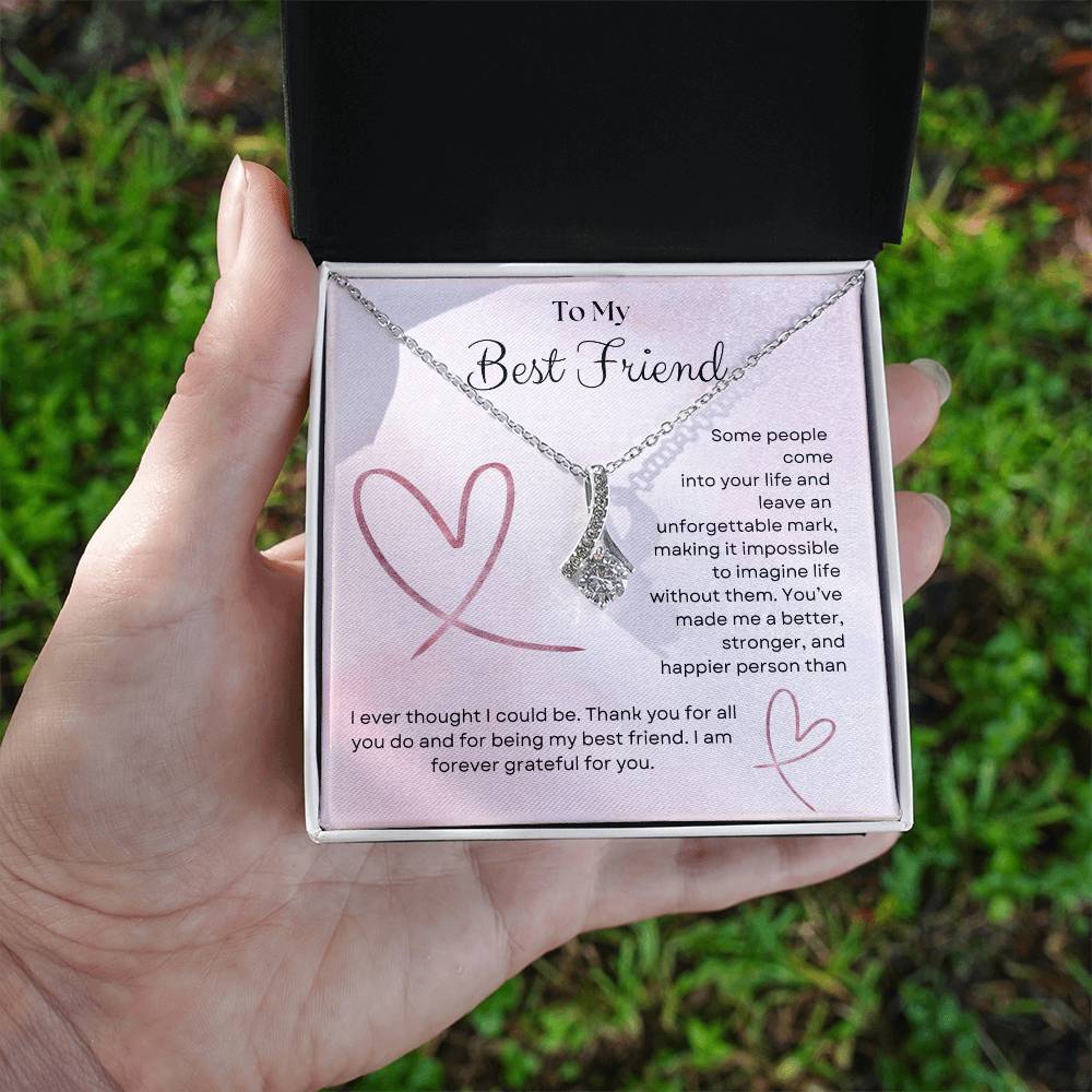 To My Best Friend Alluring Beauty Necklace - Gifted Jewels