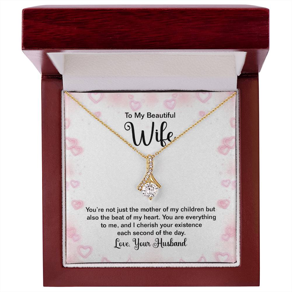 To My Beautiful Wife Alluring Beauty Necklace