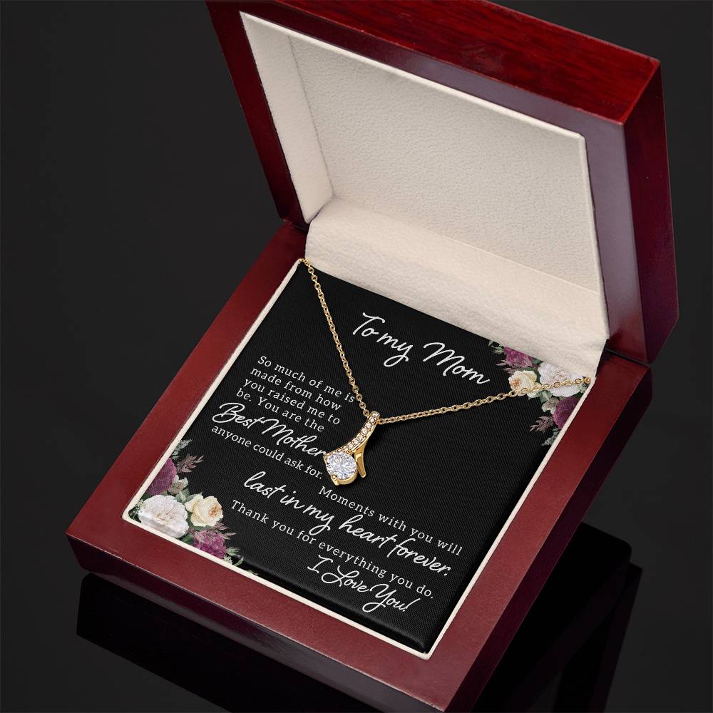 To My Mom Alluring Beauty Necklace - Gifted Jewels