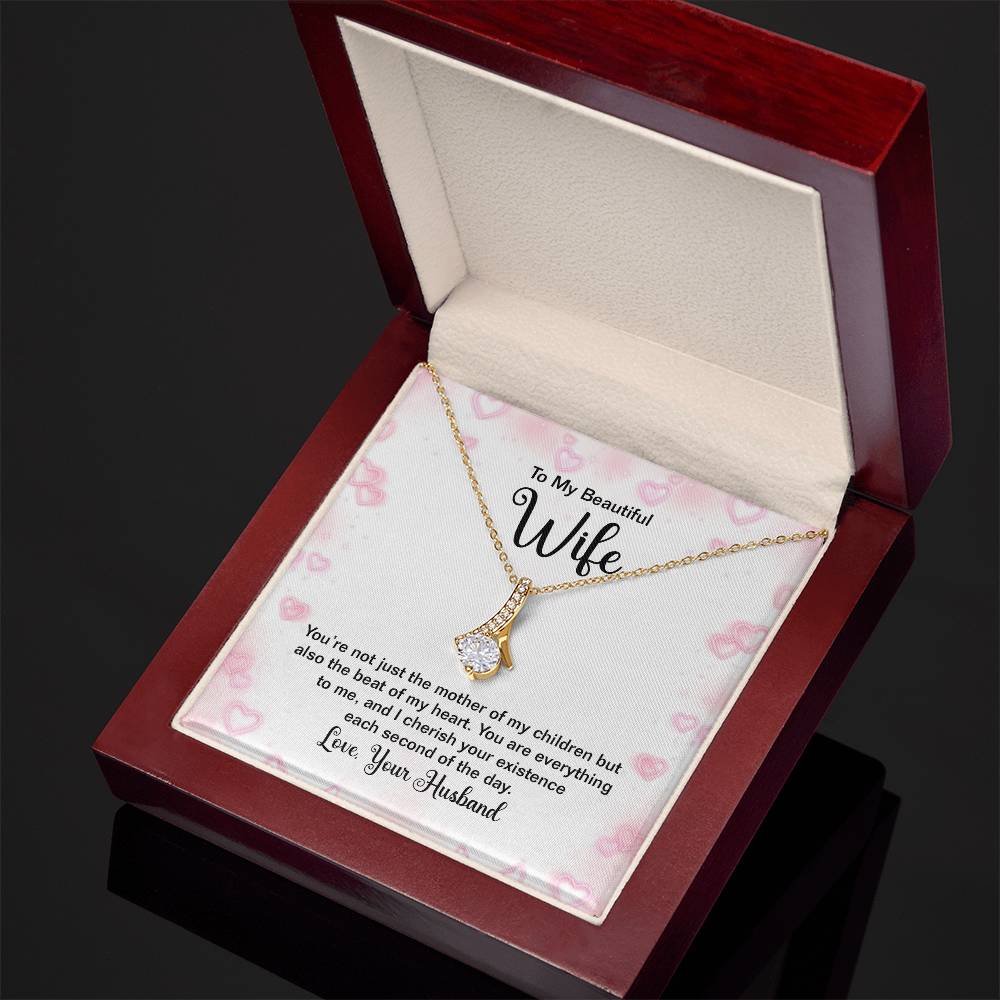 To My Beautiful Wife Alluring Beauty Necklace