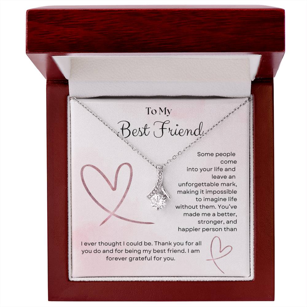 To My Best Friend Alluring Beauty Necklace - Gifted Jewels