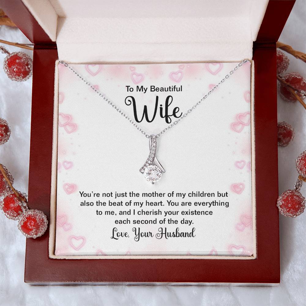 To My Beautiful Wife Alluring Beauty Necklace