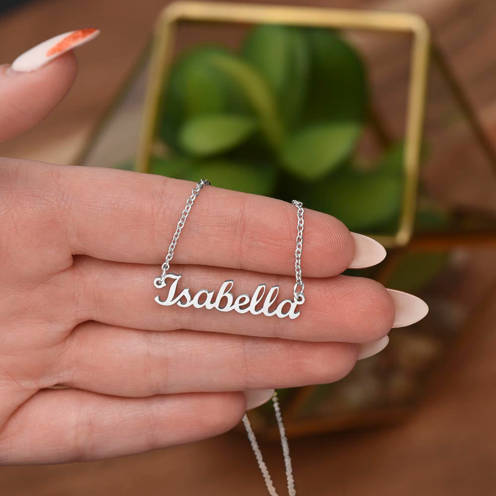 Happy Birthday To My Wife Custom Name Necklace