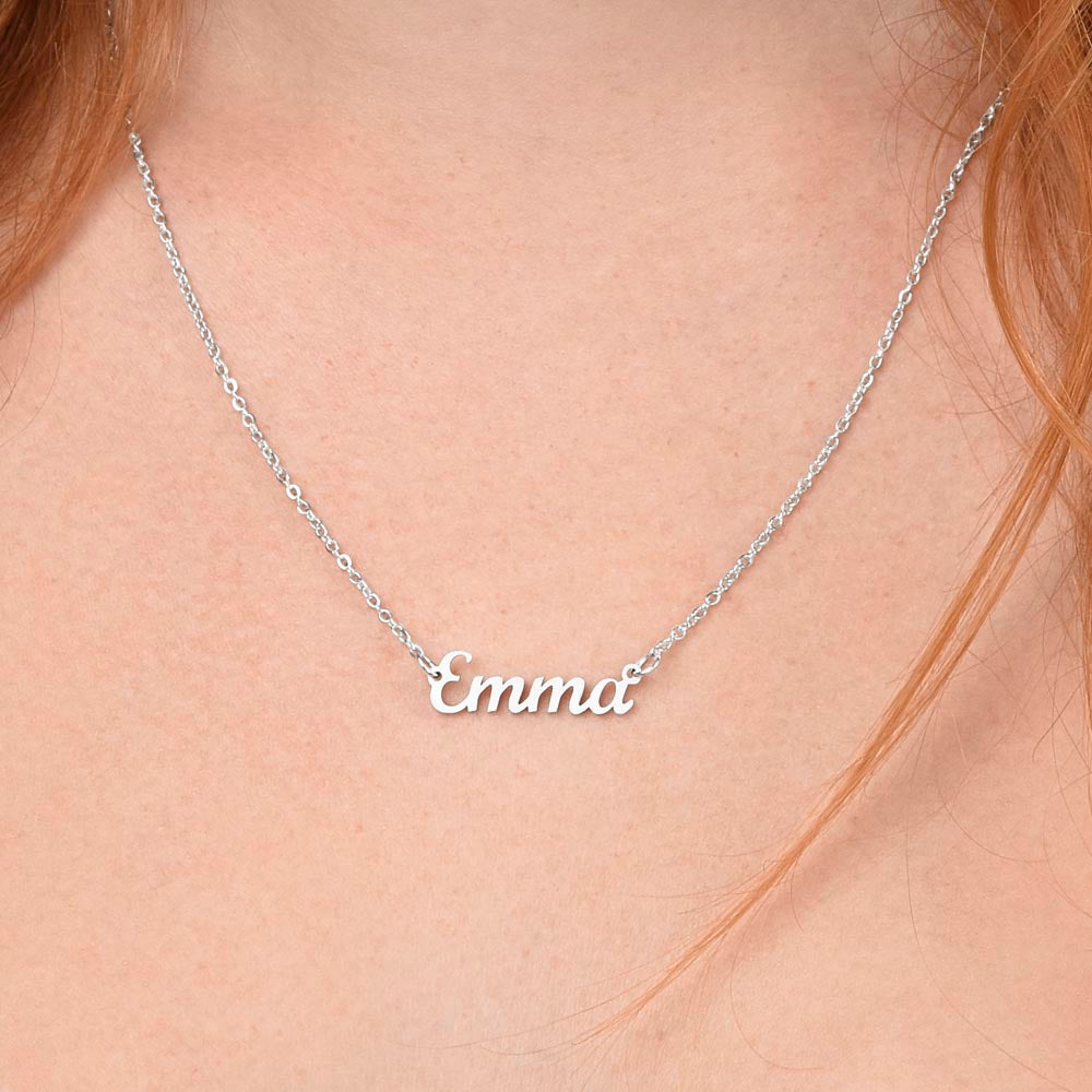 Happy Birthday Custom Name Necklace