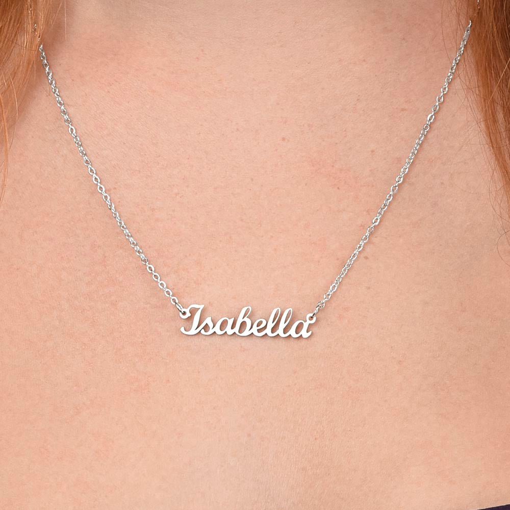 To My Girlfriend Custom Name Necklace