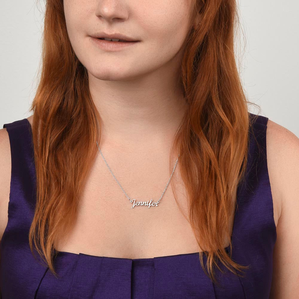 Custom Name Necklace With Stylish Cursive Lettering