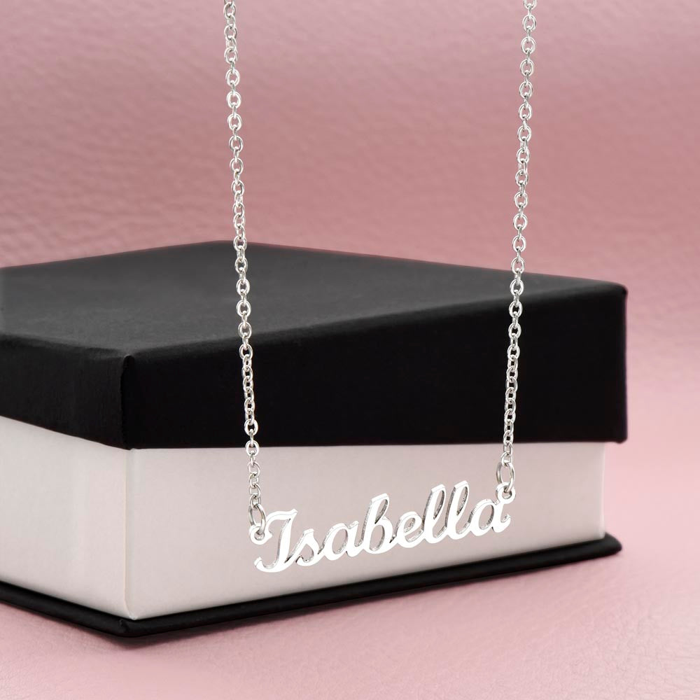 Custom Name Necklace With Stylish Cursive Lettering