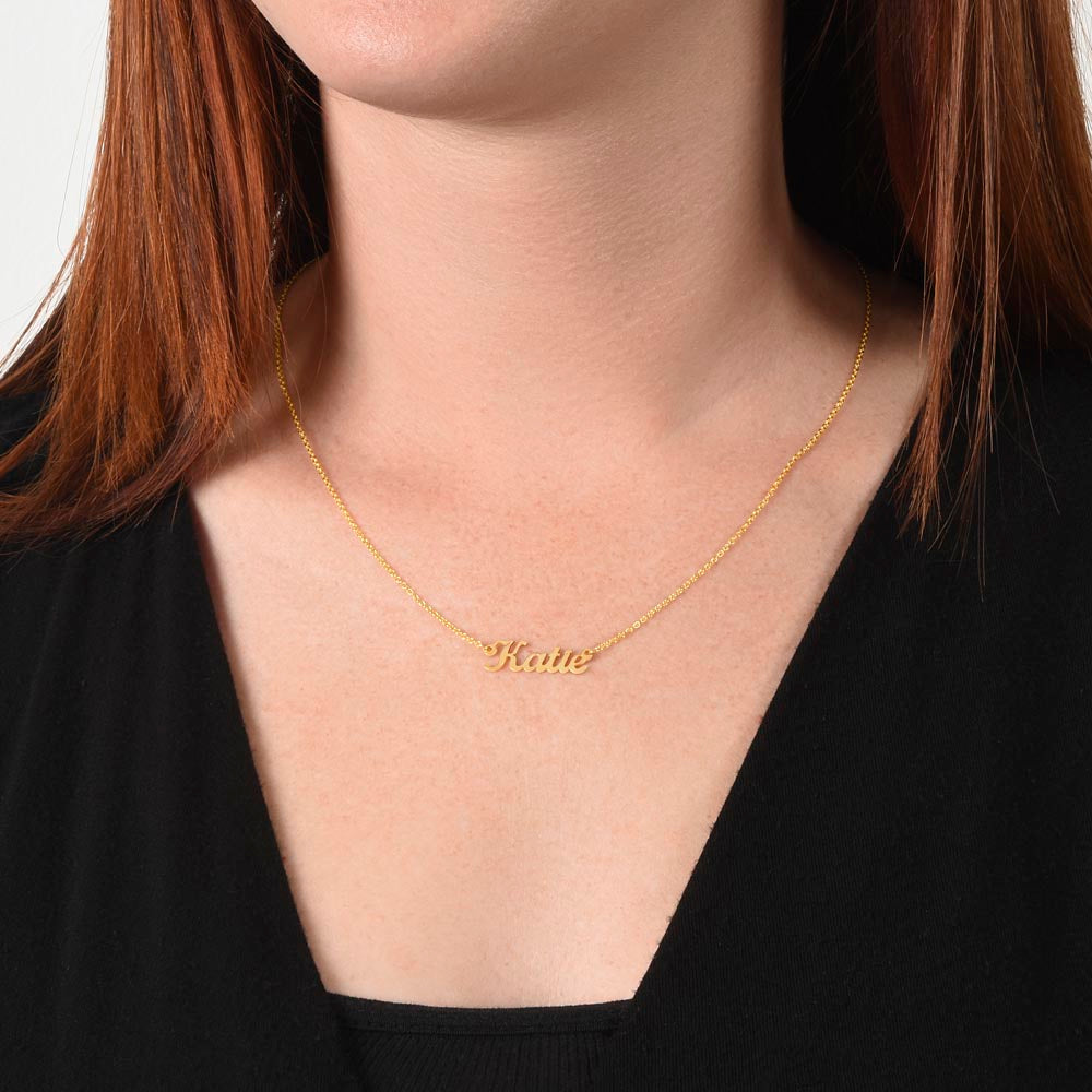 Custom Name Necklace With Stylish Cursive Lettering