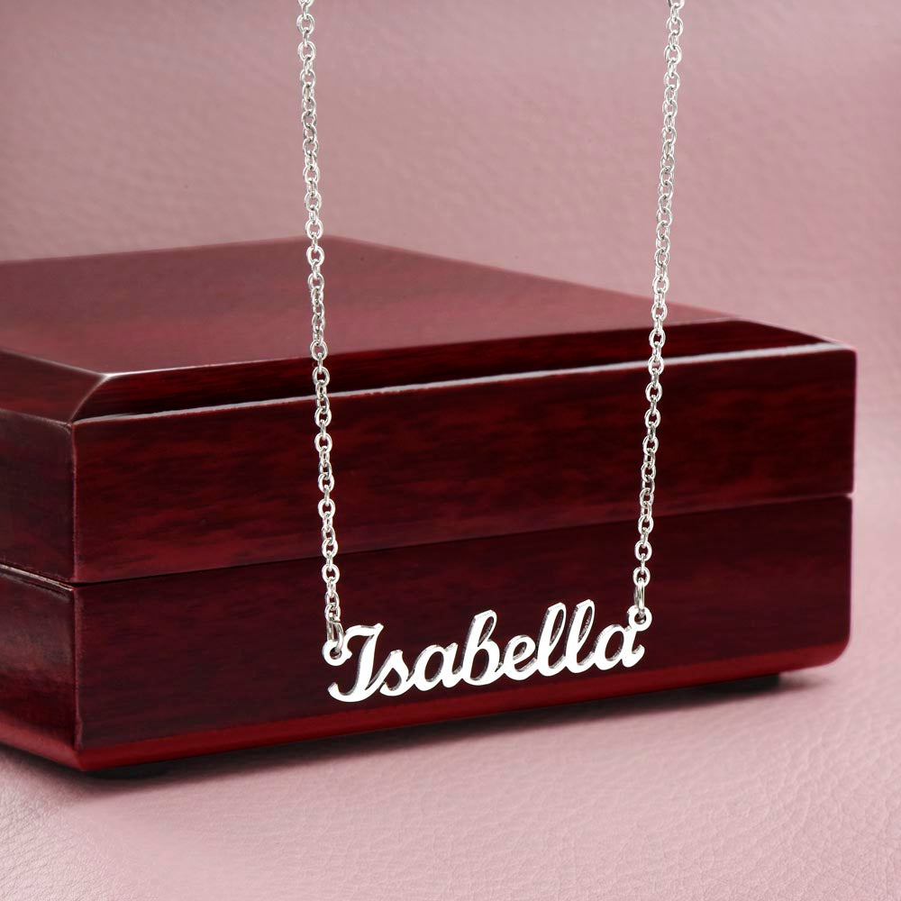 Custom Name Necklace With Stylish Cursive Lettering