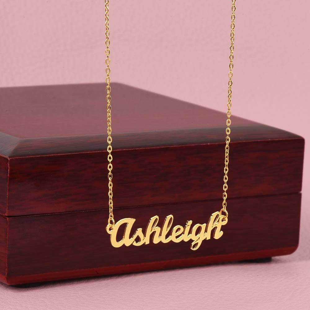 Custom Name Necklace With Stylish Cursive Lettering