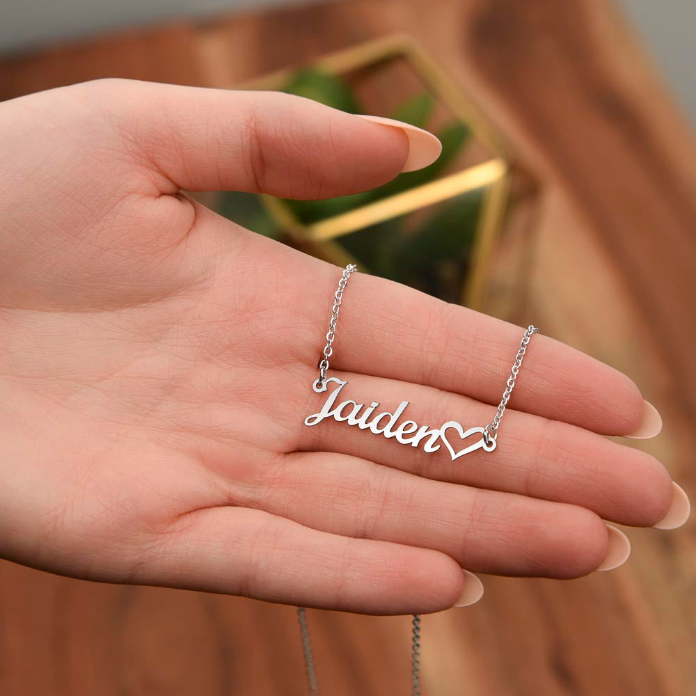 To My Girlfriend Custom Name Necklace