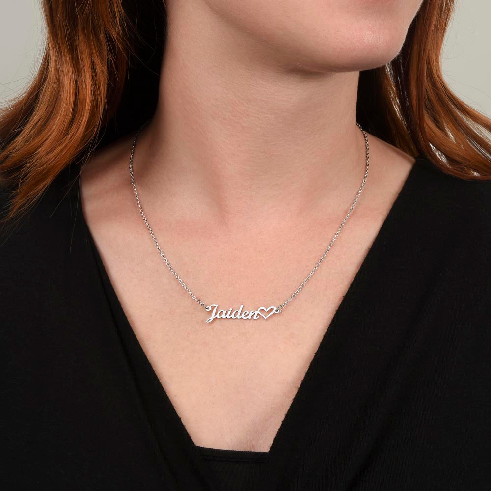 To My Girlfriend Custom Name Necklace