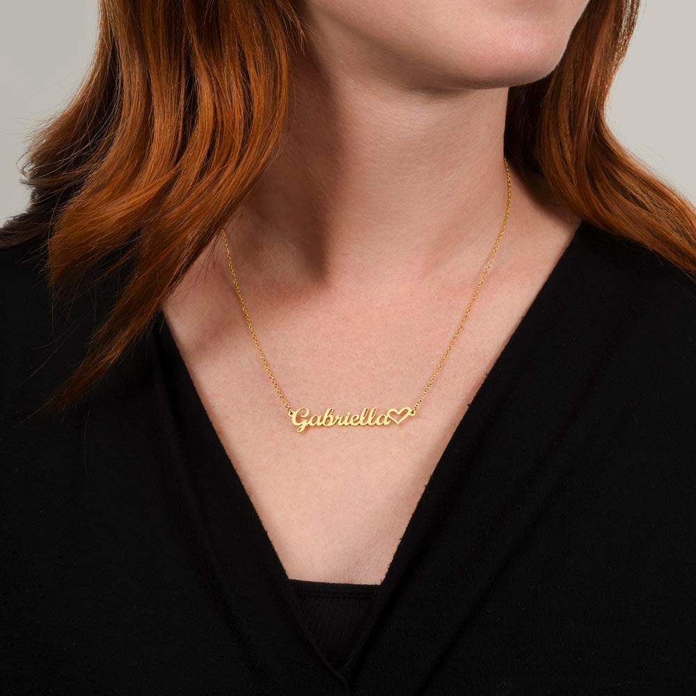 To My Girlfriend Custom Name Necklace