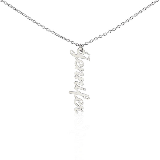 Vertical Custom Name Necklace