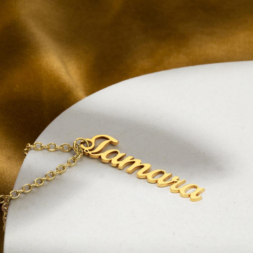 Vertical Custom Name Necklace