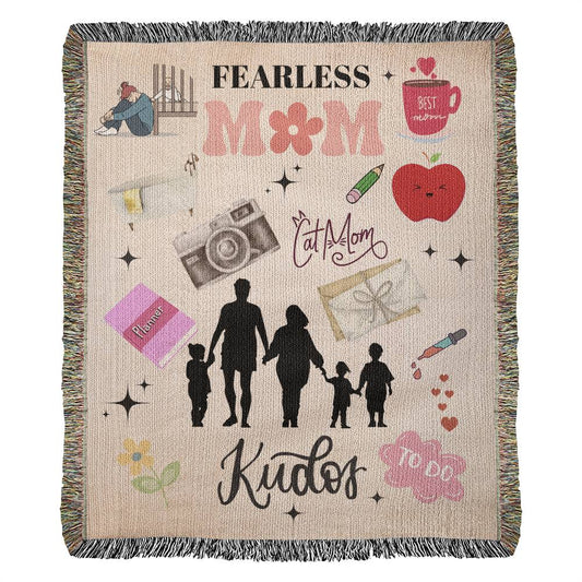 Fearless Mom Woven Heirloom Blanket