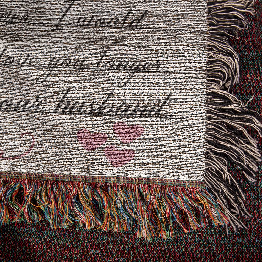 To My Wife Woven Heirloom Blanket Gift