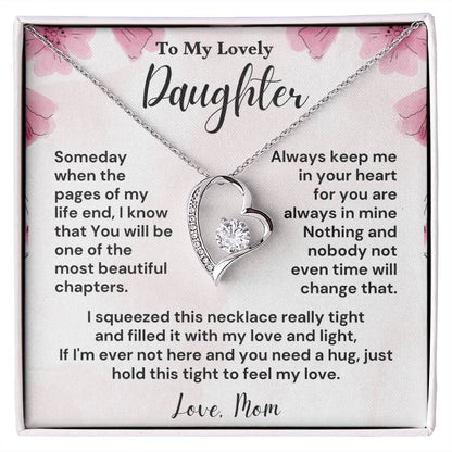 To My Lovely Daughter Forever Love Necklace - Gifted Jewels