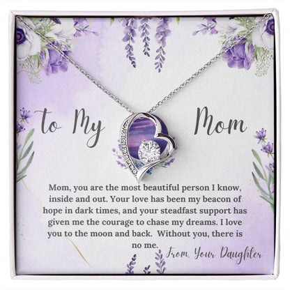 To My Mom Forever Love Necklace - Gifted Jewels