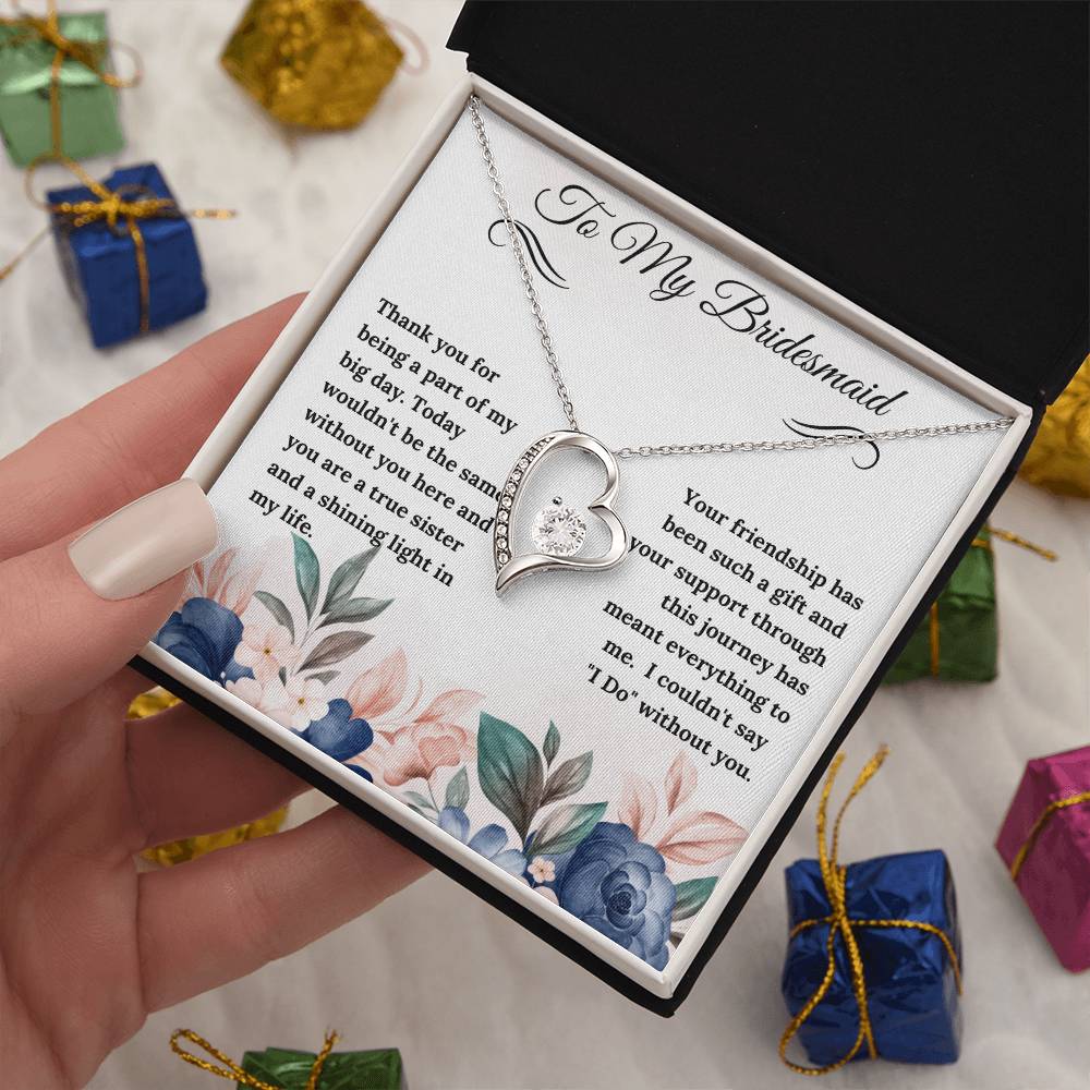 To My Bridesmaid Forever Love Necklace - Gifted Jewels