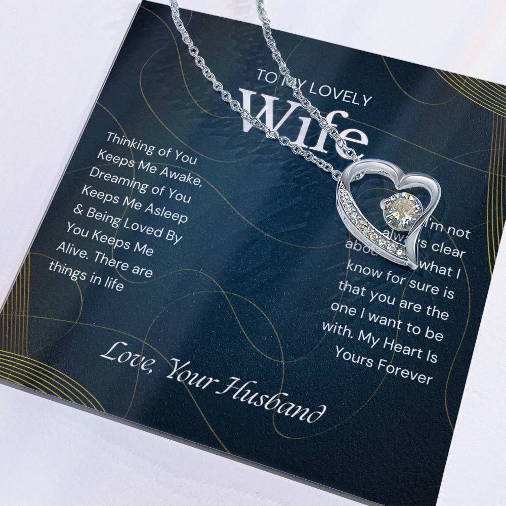 To My Lovely Wife Forever Love Necklace - Gifted Jewels