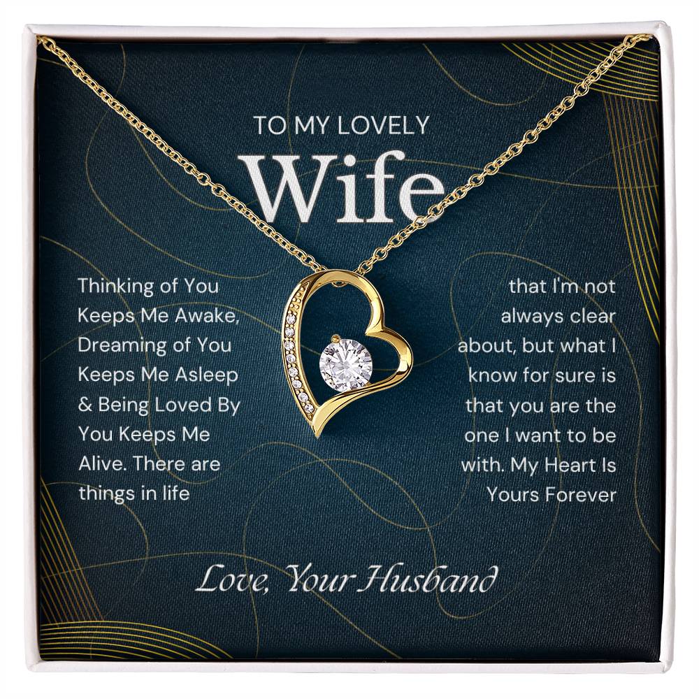 To My Lovely Wife Forever Love Necklace - Gifted Jewels