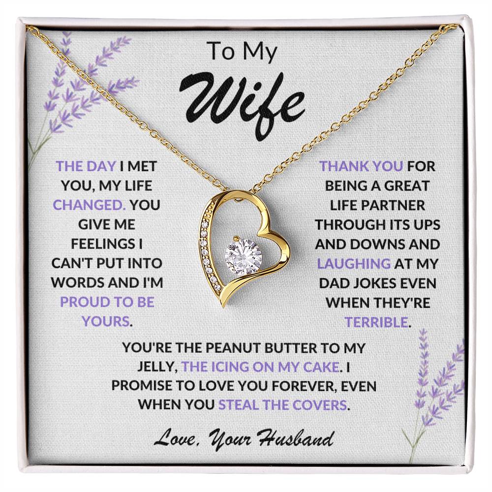 To My Wife Forever Love Necklace