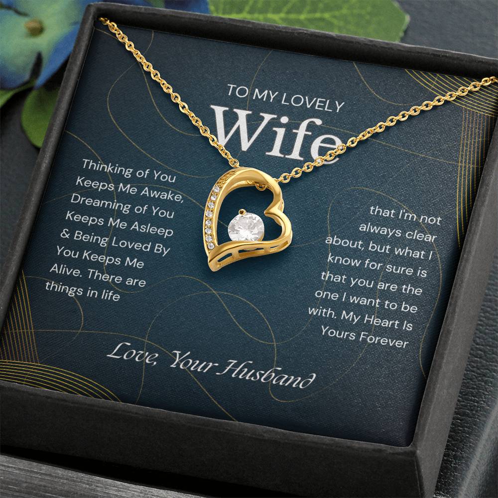 To My Lovely Wife Forever Love Necklace - Gifted Jewels