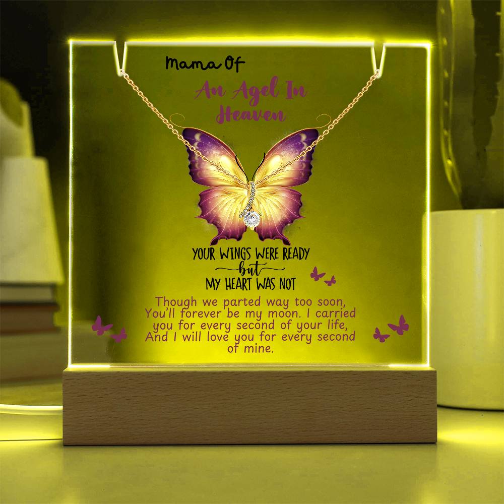 Mama of An Angel In Heaven Memorial Necklace