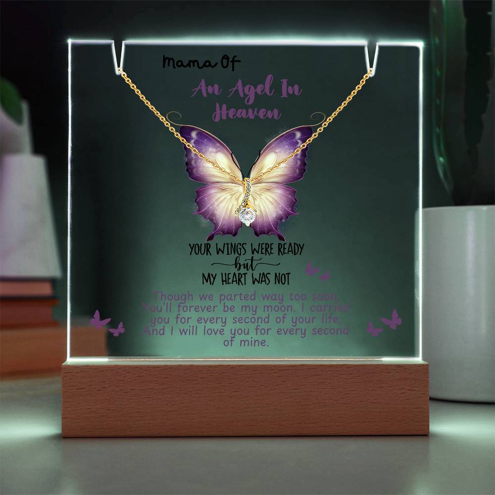 Mama of An Angel In Heaven Memorial Necklace