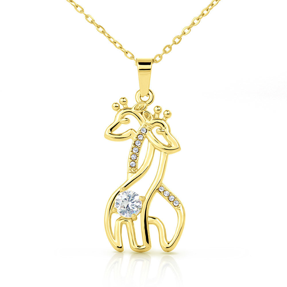 To My Flower Girl Giraffe Necklace - Gifted Jewels