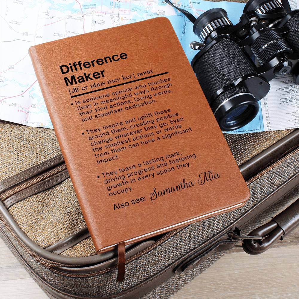 Personalized Difference Maker Journal Gift