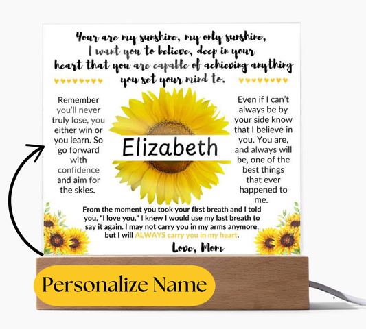 Daughter Personalized Gift Acrylic Plaque